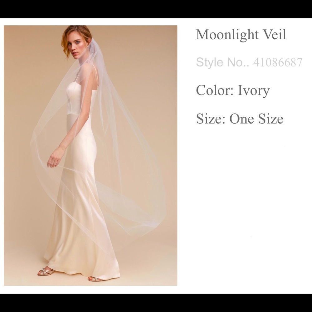BHLDN Moonlight Veil, Ivory